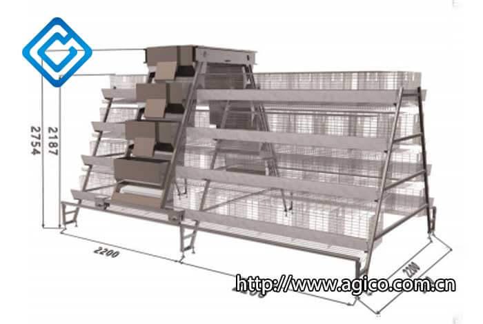 4-tier chicken cage