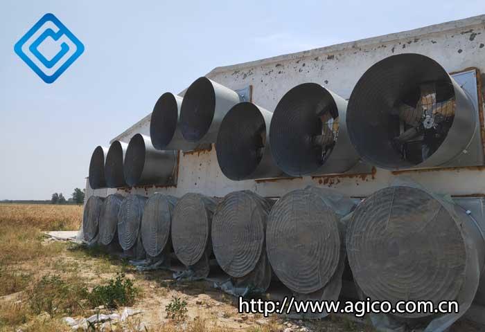 Ventilation equipment in poultry house