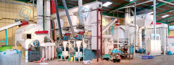 large complete pellet plant