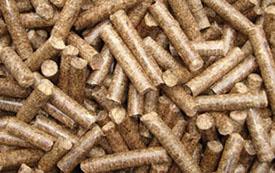 Peanut husk pellets