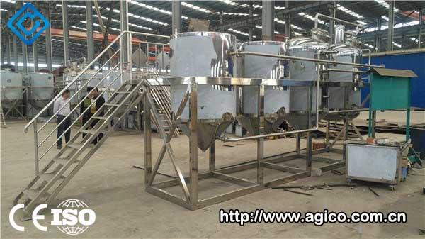 Peanut oil processing machine testing is completed