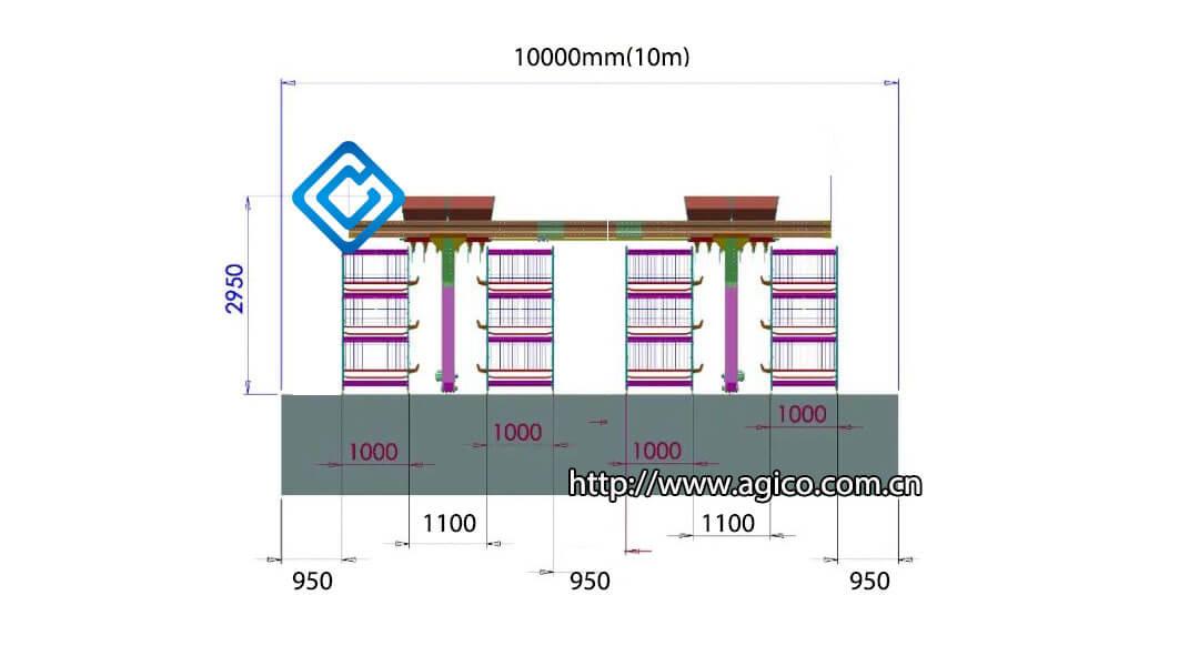 Size of Broiler Poultry House Plans for 5000 Chickens